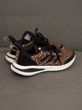 Adidas FortaRun Leopard Print Sneakers - Brown/Black/White